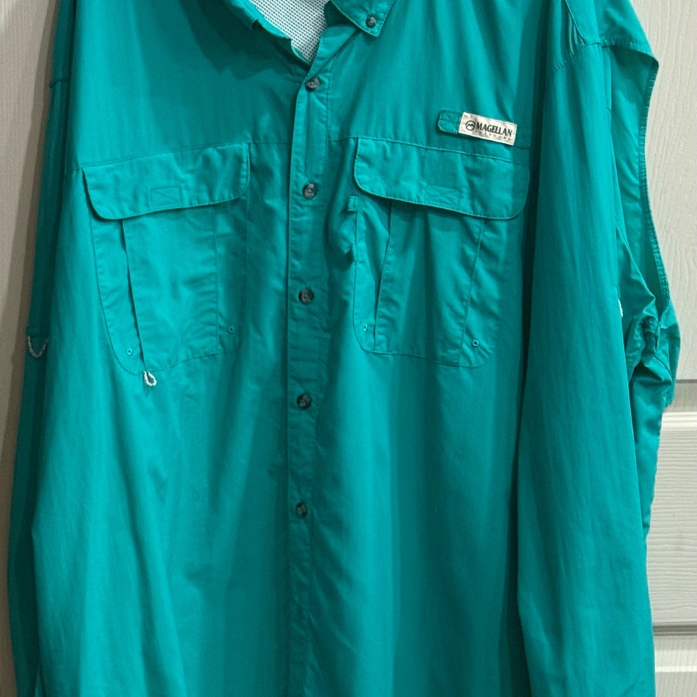 Magellan Outdoors Green Lightweight Shirt Jacket